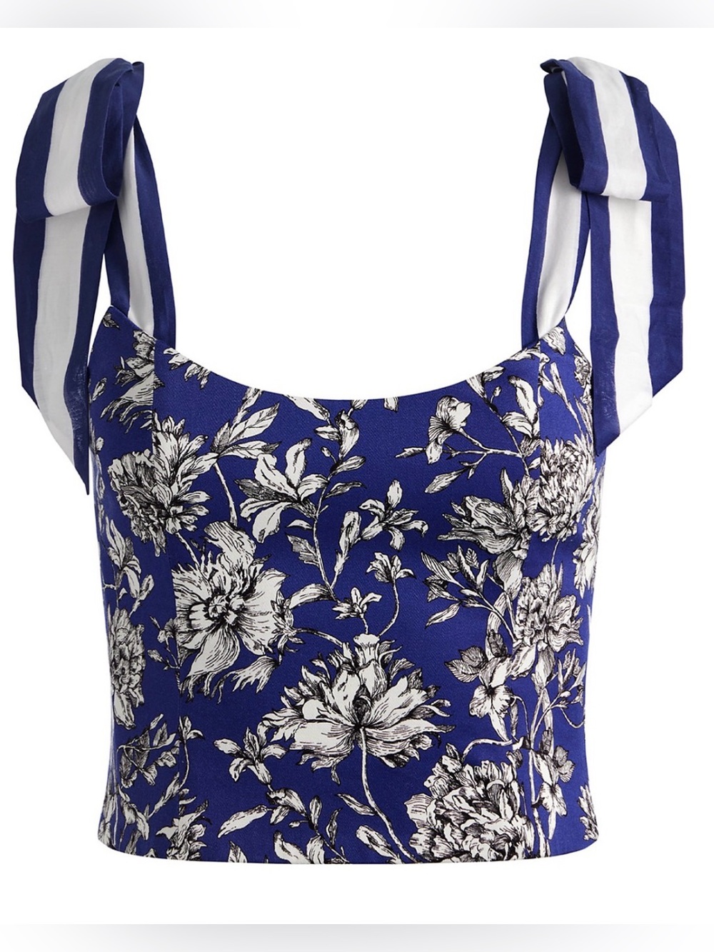 Alice + Olivia Blanca Tie Shoulder Top - Picture 6 of 8